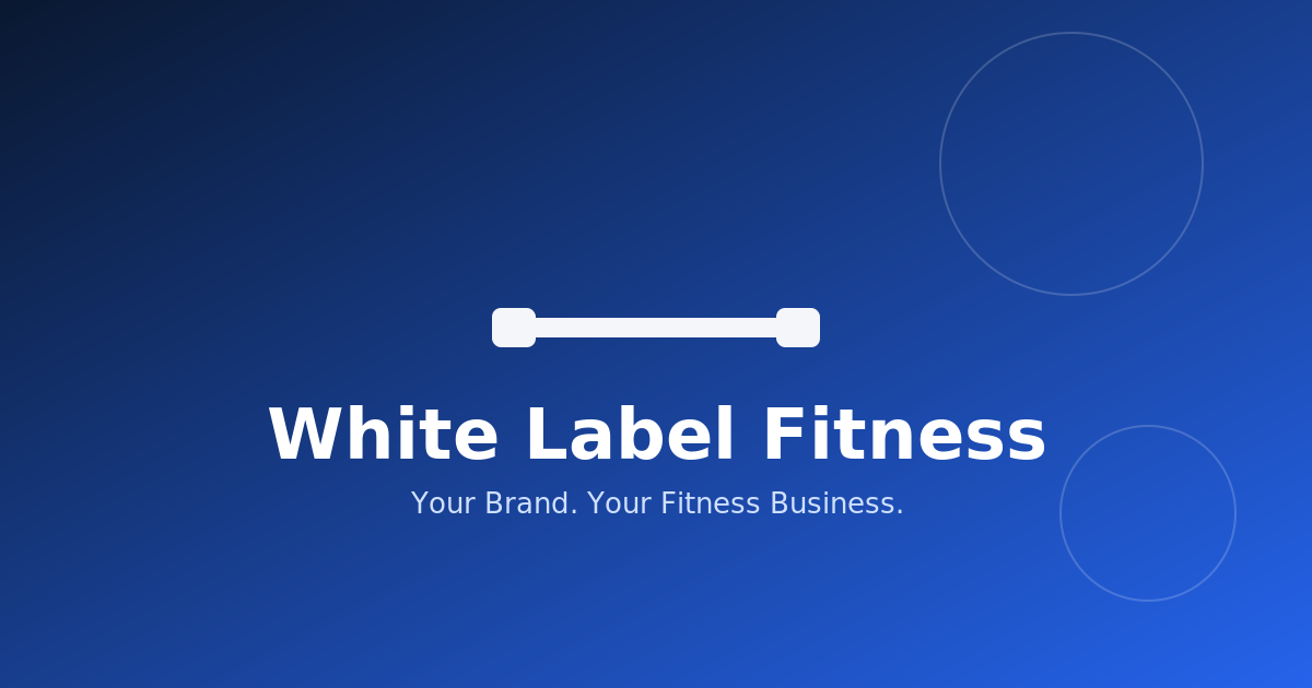 White Label Fitness Coaching Hub